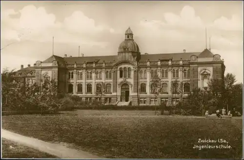 Ansichtskarte Zwickau Ingenieurschule 1928