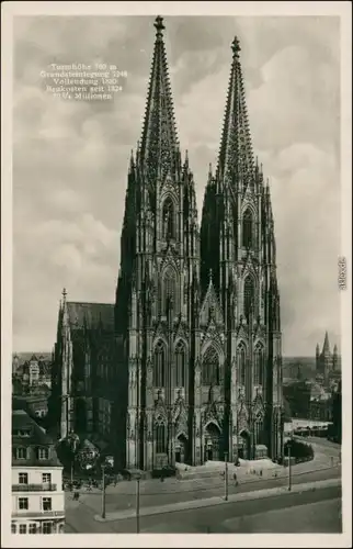 Ansichtskarte Köln Kölner Dom 1930