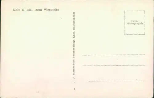 Ansichtskarte Köln Kölner Dom 1930