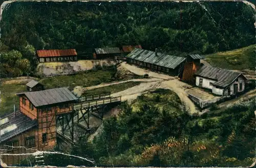 CPA Urbeis Orbey Silberbergwerk an der Deutsch-franz. Grenze 1917