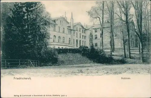 Ansichtskarte Friedrichsruh Schloss 1909