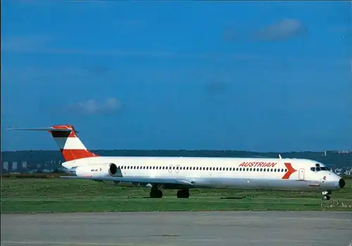 CPA Orly Flugzeug AUSTRIAN MD-81 Flughafen Paris Orly 1990