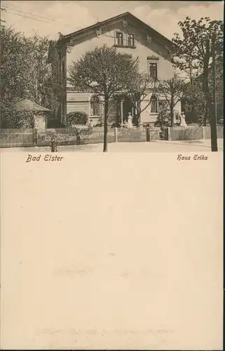 Ansichtskarte Bad Elster Partie am Haus Erika 1913