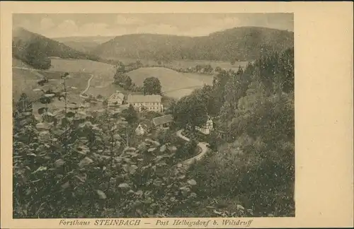 Ansichtskarte Helbigsdorf-Wilsdruff Forsthaus Steinbach 1924 