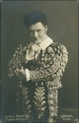 Ansichtskarte Dresden Ludwig Ermold Figaros Hochzeit 1917 