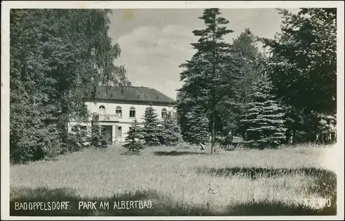 Foto Bad Oppelsdorf Opolno Zdrój Park am Albertbad 1935 Privatfoto 