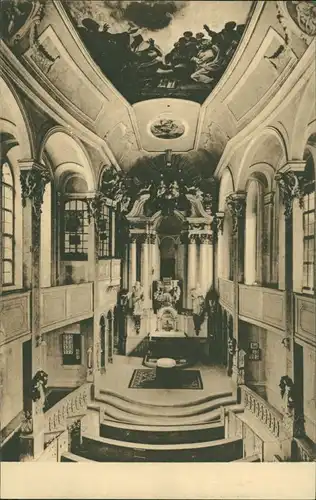 Ansichtskarte Weesenstein (Müglitz) Schloß - Schloßkirche 1915 