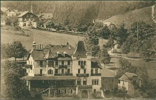 Bärenfels (Erzgebirge)-Altenberg (Erzgebirge) Blick auf Hotel Kaiserhof 1912 