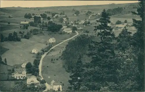 Ansichtskarte Dittersbach-Neuhausen (Erzgebirge) Straßenblick 1918 