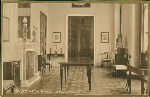 Weimar Großherzogliche Wohnräume - Sitzungszimmer - Bromogold 1922