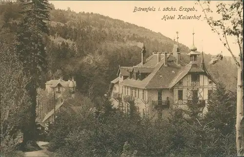 Bärenfels (Erzgebirge)-Altenberg (Erzgebirge) Hotel Kaiserhof 1913 