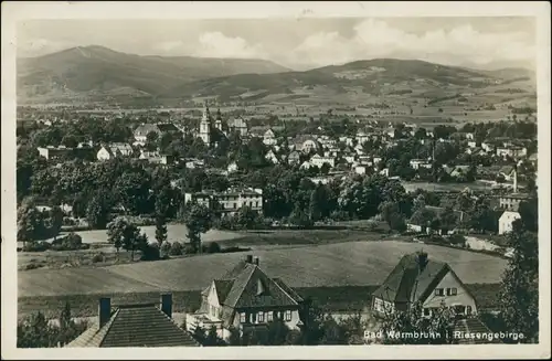 Bad Warmbrunn-Hirschberg  Śląskie-Zdrój Jelenia Góra Blick auf die Stadt 1931