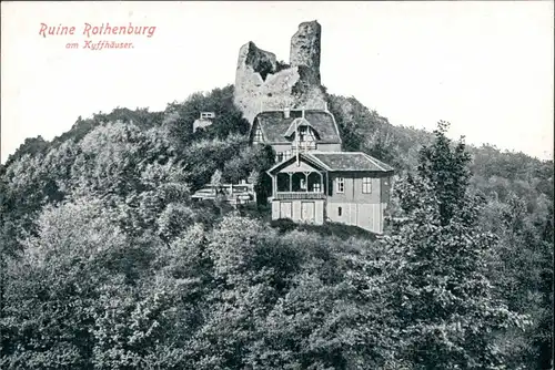 Steinthaleben-Kyffhäuserland Ruine Rothenburg am Kyffhäuser 1923