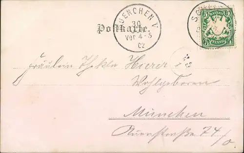 Ansichtskarte Schliersee Gipfel und Baude 1902