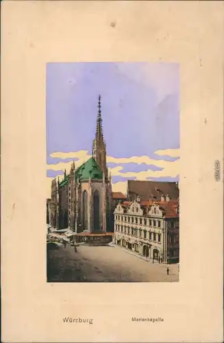 Ansichtskarte Würzburg Marienkapelle 1913