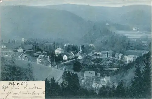Dahl-Hagen (Westfalen) an der Volme Blick auf Dahl an der Volme 1906