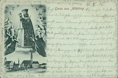 Ansichtskarte Altötting Kirchen und Heilige 1905