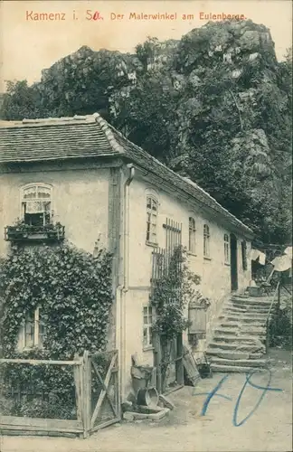 Ansichtskarte Kamenz Kamjenc Partie am Malwerwinkel 1911 