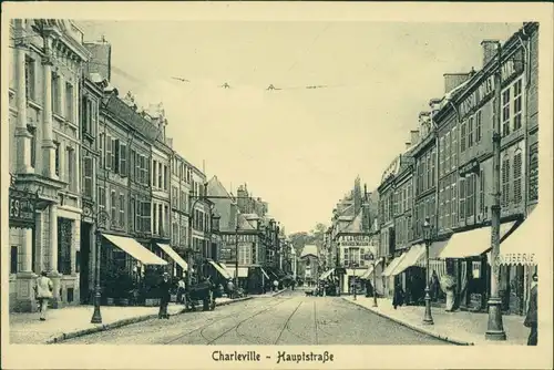 Charleville-Mézières Charleville-Mézières Geschäfte in der Hauptstraße 1916 
