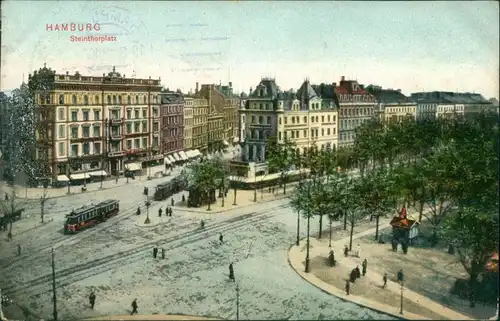 Ansichtskarte Hamburg Steinthorplatz 1912 