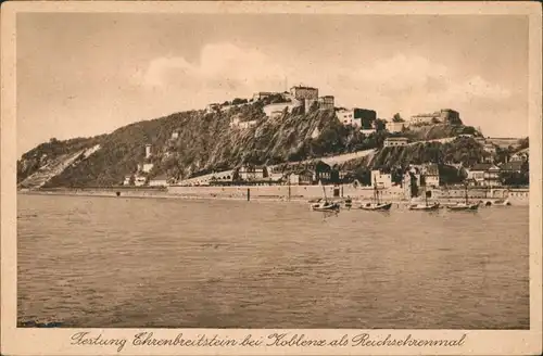 Ansichtskarte Koblenz Festung Ehrenbreitstein 1928