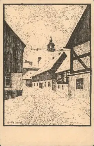 Sankt Katharinaberg Hora Svaté Kateřiny Künstlerkarte: Böhmen Bohemia
1923