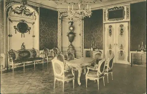 Postcard Danzig Gdańsk/Gduńsk Vorderer Saal - Uphagen Haus 1915 