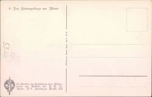  Künstlerkarte: Gemälde / Kunstwerke - Das Siebengebirge am Rhein 1929