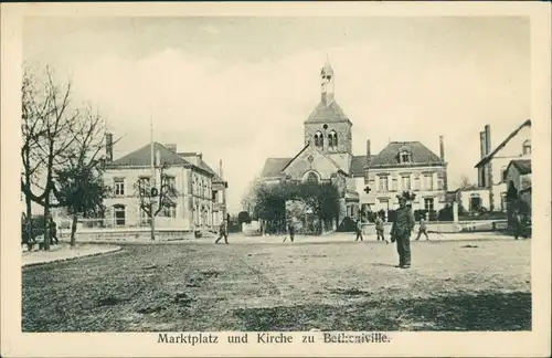 CPA Betheniville Bétheniville Soldaten auf dem Marktplatz 1916 