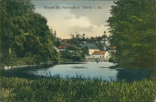 Ansichtskarte Ostritz (Oberlausitz) Wostrowc Kloster Marienthal 1918