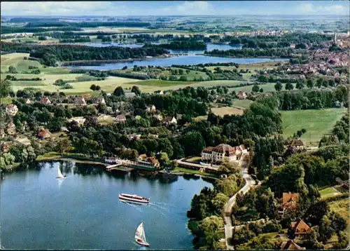 Ansichtskarte Eutin Kellersee mit Restaurant 1965