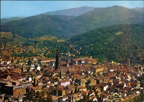 Ansichtskarte Freiburg im Breisgau Luftbild 1986