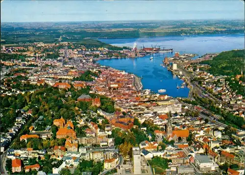 Ansichtskarte Flensburg Luftbild 1983