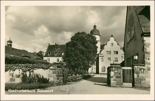 Ansichtskarte Helmsdorf Schloß (hier Handwerkerheim) 1953 