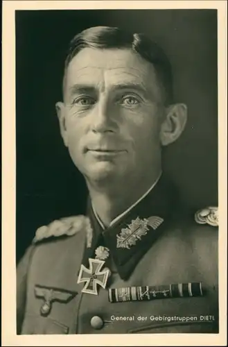 Deutschland Wehrmacht General der Gebirgsjägertruppen Eduard Dietl 1940