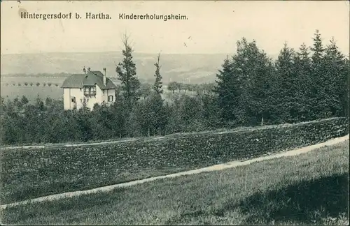 Ansichtskarte Hintergersdorf-Tharandt Kindererholungsheim 1913 