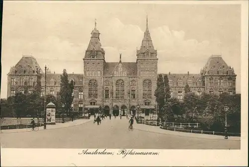 Postkaart Amsterdam Amsterdam Rijksmuseum 1928