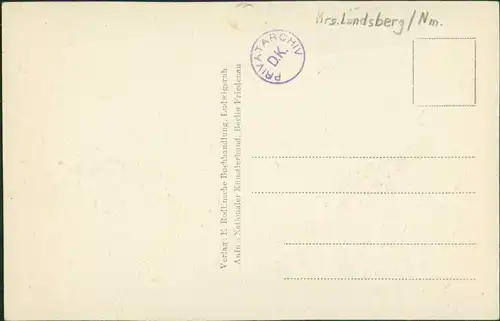 Postcard Tornow-Ludwigsruh Tarnów Dorfstrasse Gorzow Landsberg Warthe 1922