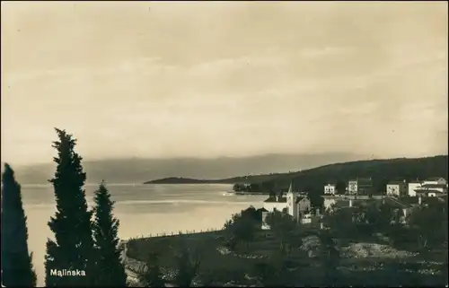 Malinsca-Dobasnizza Malinska-Dubašnica Blick auf die Stadt 1933 