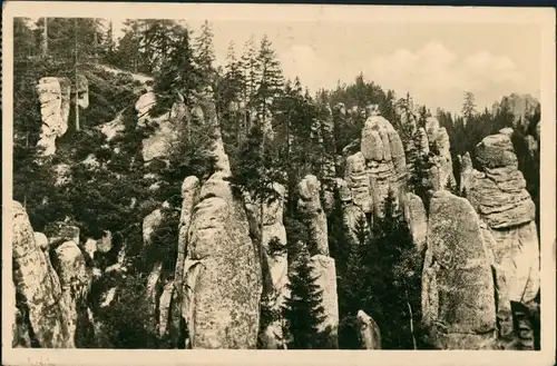 Neustadt an der Mettau Nové Město nad Metují Felsenpartie 1965 