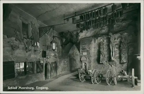 Ansichtskarte Meersburg Eingang, Kanonen 1931 