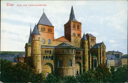 Ansichtskarte Trier Dom und Liebfrauenkirche 1910 