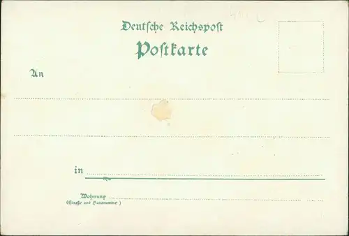 Litho AK Duisburg Litho AK: Stadt, Tonhalle, Markt, Gasthaus 1900 