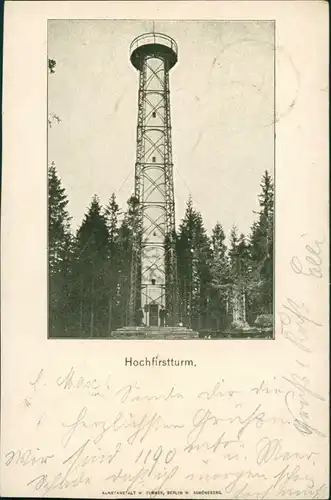 Ansichtskarte Titisee-Neustadt Hochfirstturm 1899 