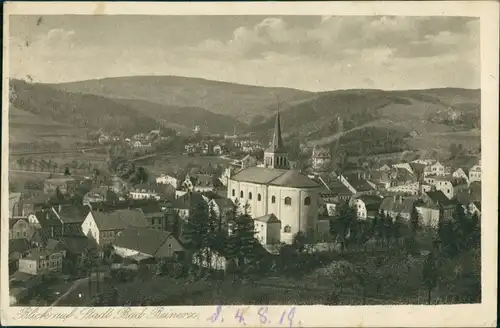 Postcard Bad Reinerz Duszniki-Zdrój Blick auf die Stadt 1920 