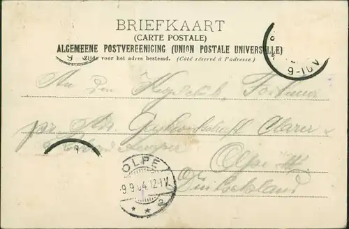 Postkaart Sittard Blick auf die Stadt 1904 