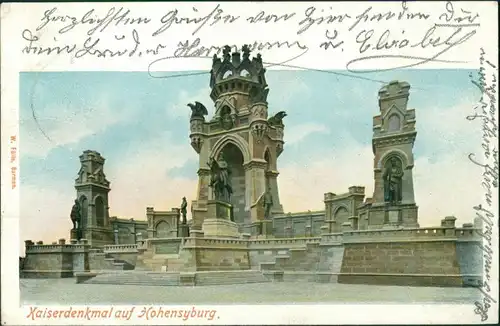 Ansichtskarte Syburg-Dortmund Hohensyburgdenkmal - Denkmal 1904 