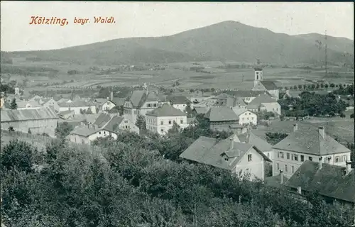 Ansichtskarte Bad Kötzting Blick auf die Stadt 1912