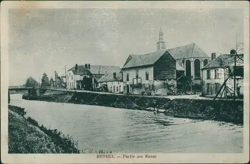 CPA Rethel Rethel Partie am Kanal 1915