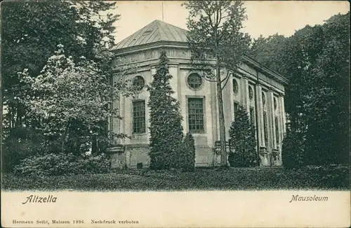 Ansichtskarte Nossen Klosterruine Altzella Mausoleum 1909